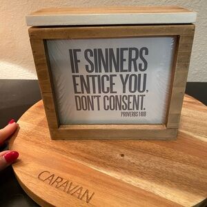 Wooden Scripture Box